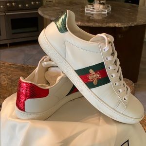 Gucci sneakers red/green